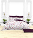 Christie 100% Cotton Striped Satin 220 TC King size Bed Linen Set with 4 Pillow Covers -1